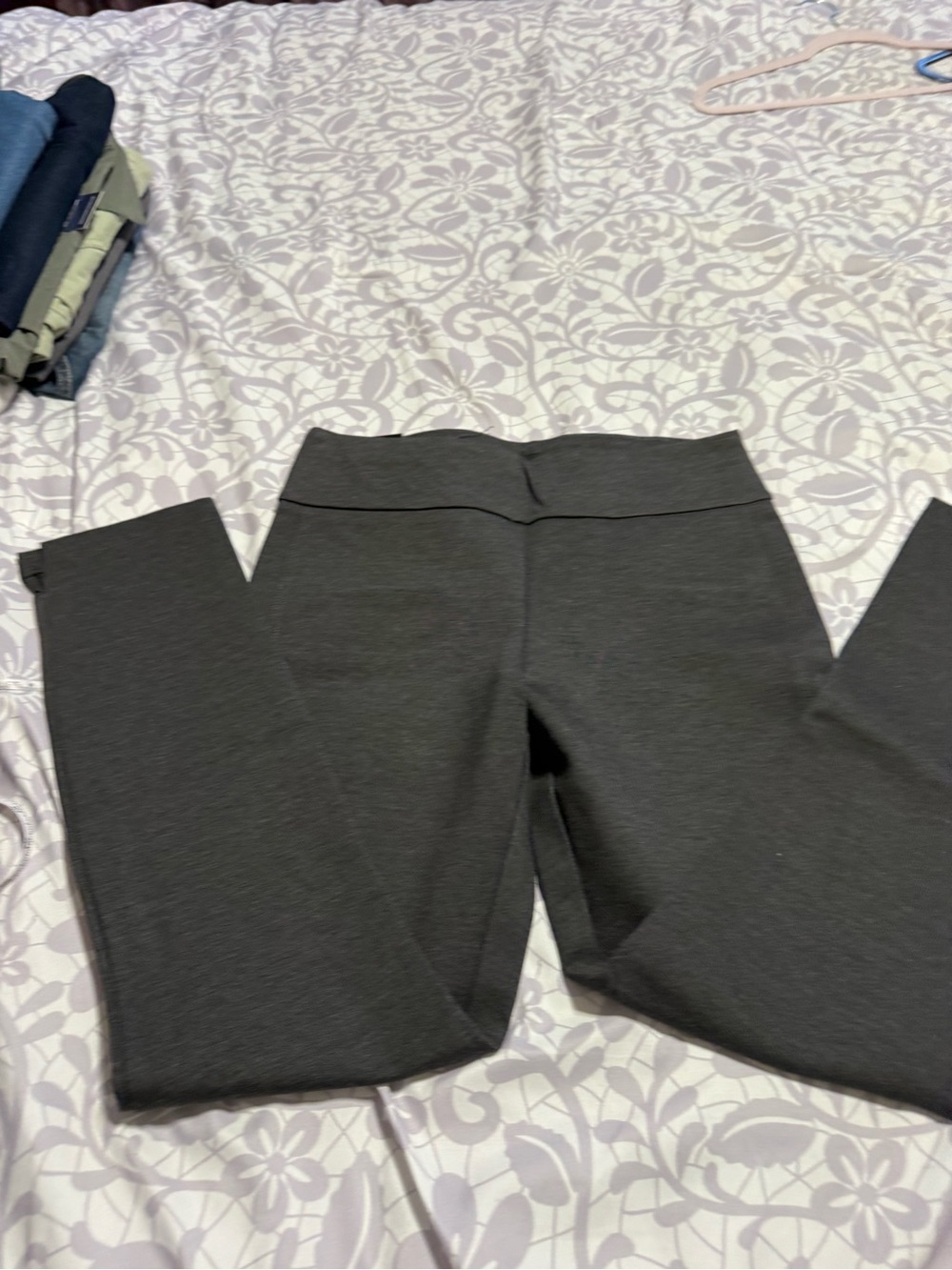 Express Slim Ponte Leggings - Charcoal Gray